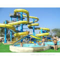 Spiral Water Park Play Equipment, Aqua Park red / green Fib